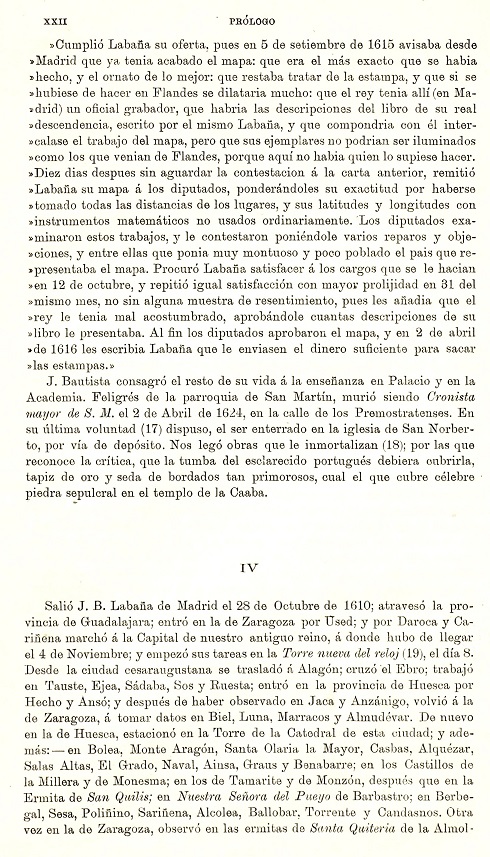 XXII Prólogo. 1895 Itinerario Aragón Labanna