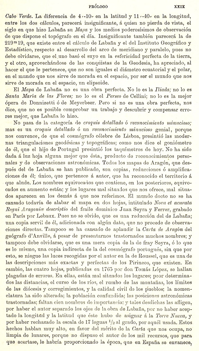 XXIX Prólogo. 1895 Itinerario Aragón Labanna