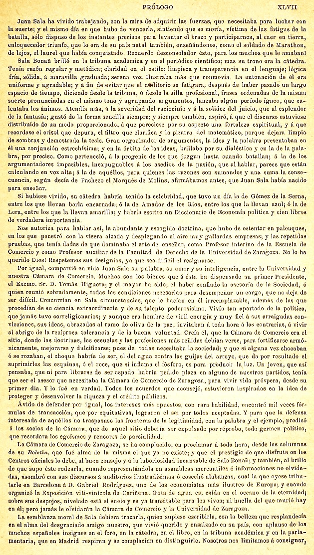 XLVII Prólogo. 1895 Itinerario Aragón Labanna