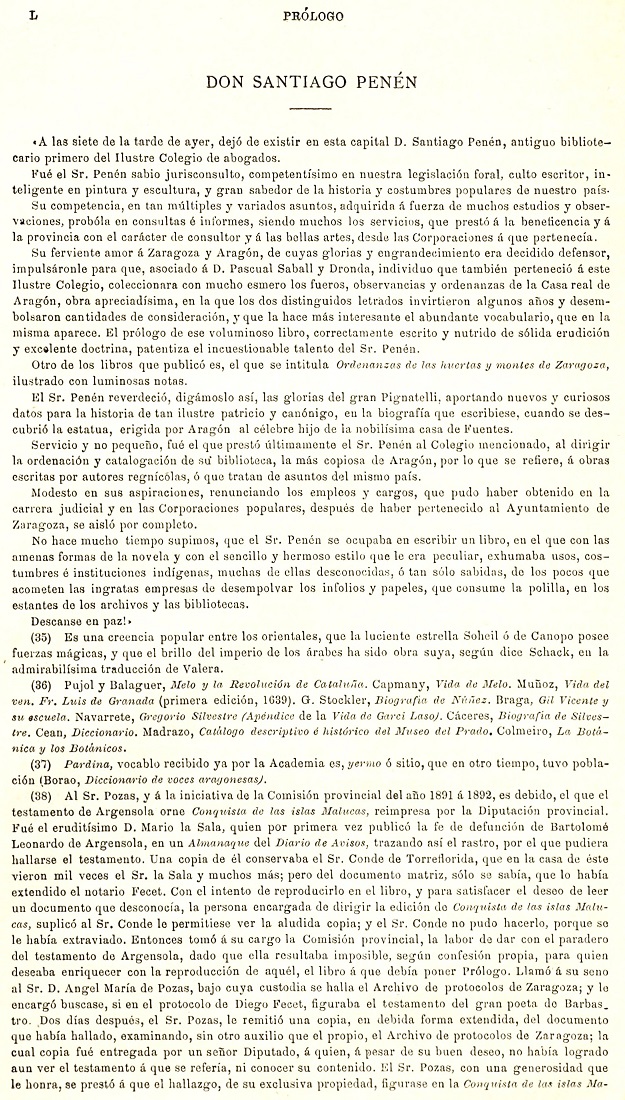 L Prólogo. 1895 Itinerario Aragón Labanna
