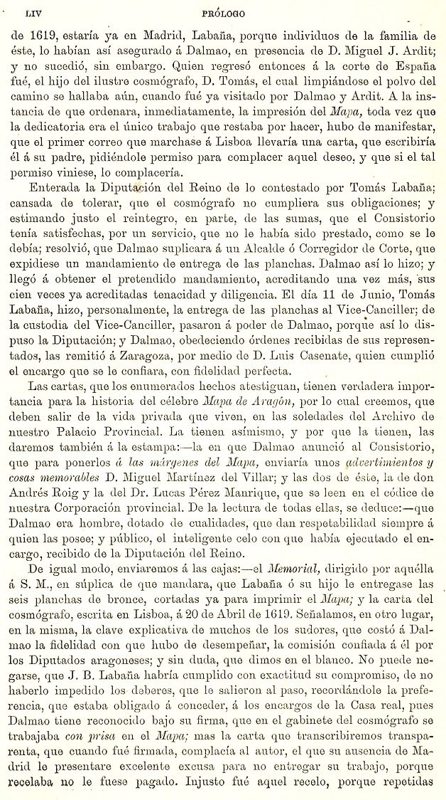 LIV Prólogo. 1895 Itinerario Aragón Labanna