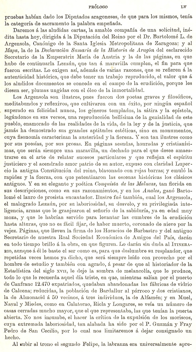 LV Prólogo. 1895 Itinerario Aragón Labanna
