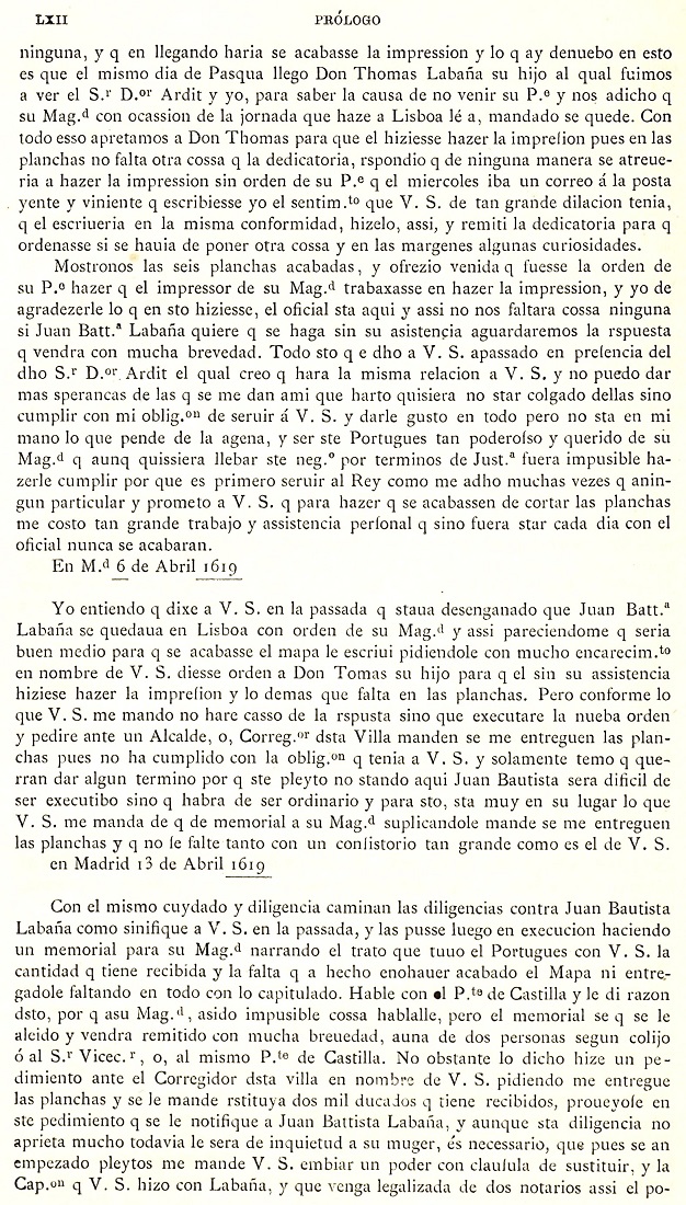 LXII Prólogo. 1895 Itinerario Aragón Labanna