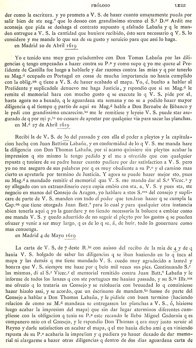 LXIII Prólogo. 1895 Itinerario Aragón Labanna