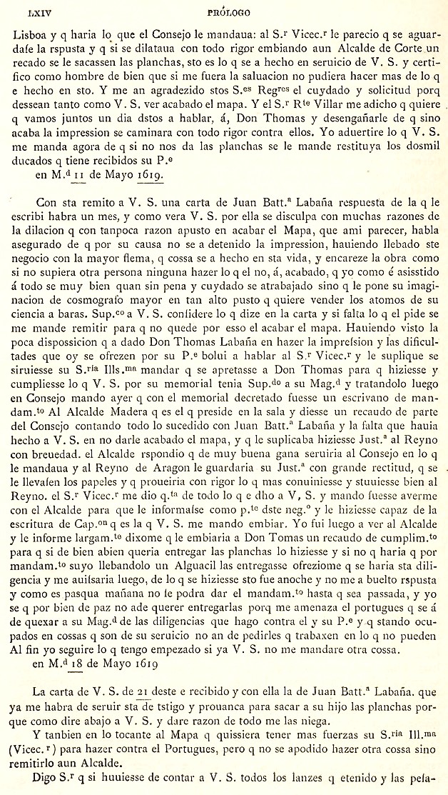 LXIV Prólogo. 1895 Itinerario Aragón Labanna