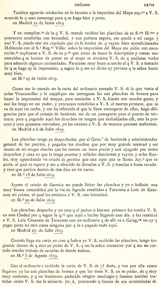 LXVII Prólogo. 1895 Itinerario Aragón Labanna