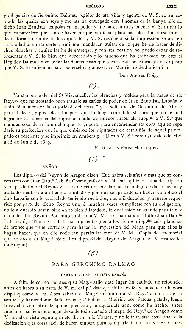 LXIX Prólogo. 1895 Itinerario Aragón Labanna
