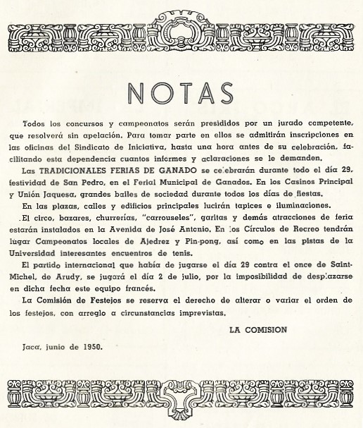 Fiestas en Jaca en 1950. Página 10