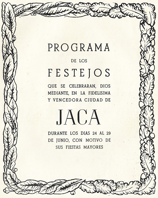 Fiestas en Jaca en 1950. Página 2