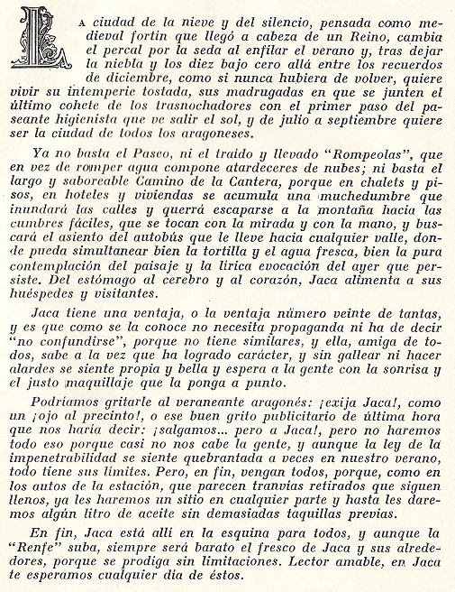 Fiestas en Jaca en 1950. Página 4