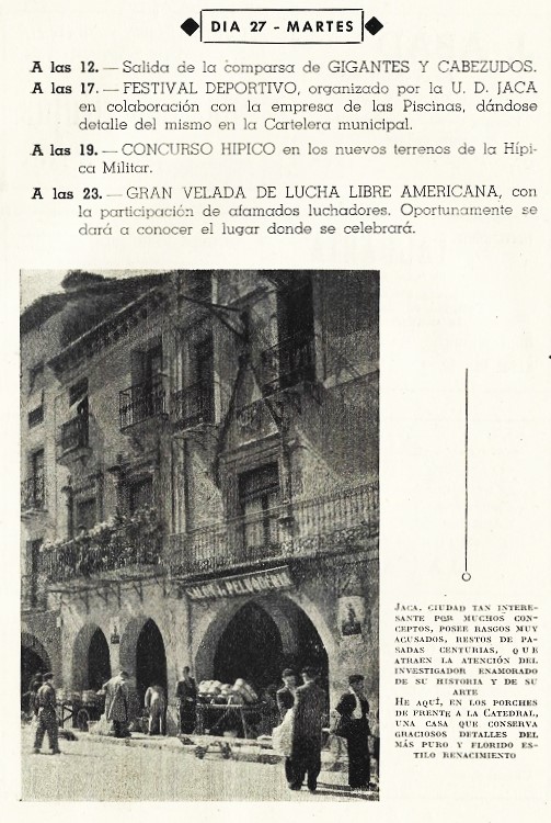 Fiestas en Jaca en 1950. Página 8