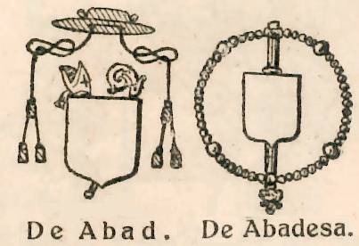 Adornos her�ldicos religiosos de Abad y Abadesa