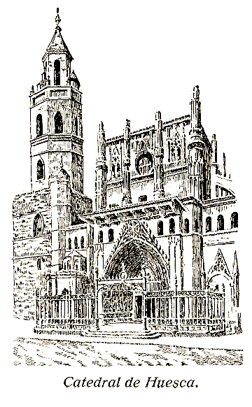 Catedral de Huesca a principios del siglo XX