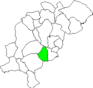 Mapa del municipio Albentosa dentro de la Comarca Gudar-Javalambre