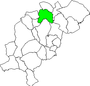 Mapa del municipio Alcala de la Selva situado dentro de la Comarca Gudar-Javalambre