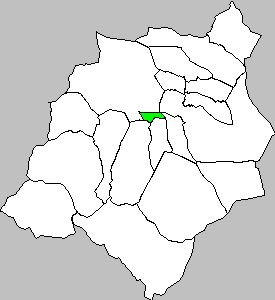 Mapa de Albeta dentro de la Comarca Campo de Borja