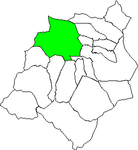 Mapa municipio dentro de la comarca Campo de Borja