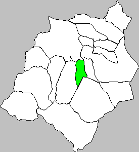 Mapa municipio Bureta dentro de la Comarca Campo de Borja
