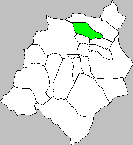 Mapa de Frescado dentro de la comarca Campo de Borja