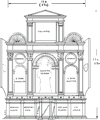 Reconstruccion del retablo de Novillas