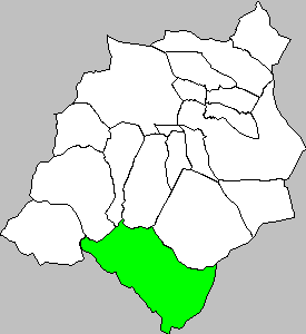 Mapa Tabuenca dentro de la Comarca Campo de Borja