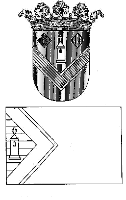 Bandera y Escudo municipal de Val de San Martin