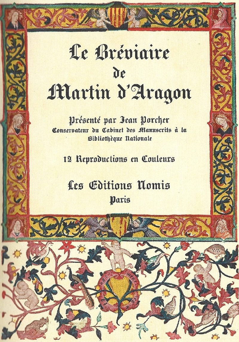 1938 Breviario de Martin de Aragón.