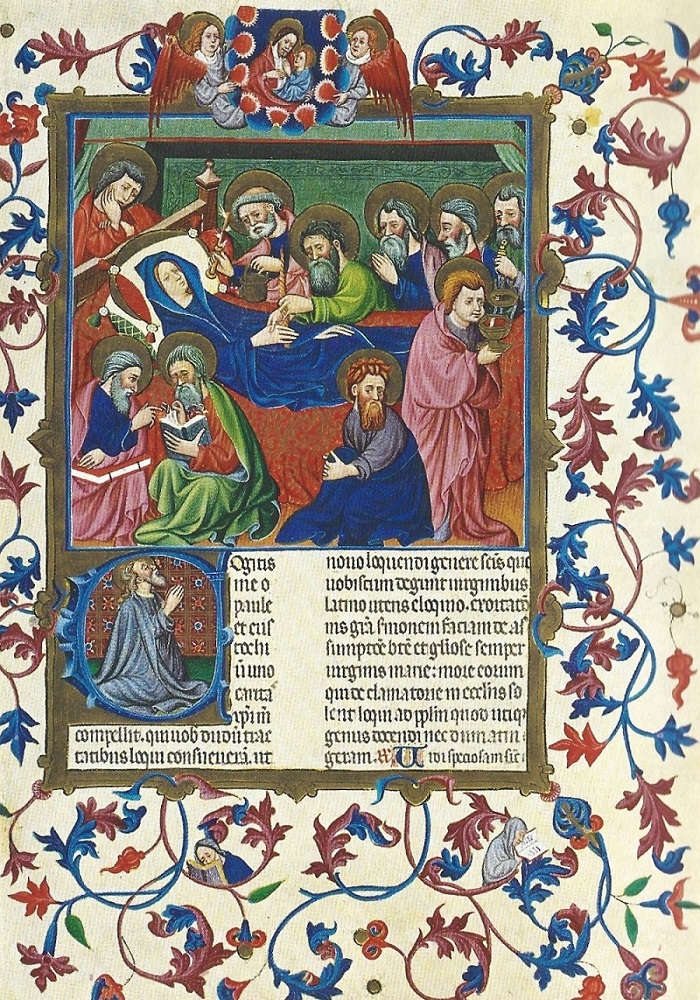 Sueño de la Virgen. Le Breviaire de Martin d'Aragon.