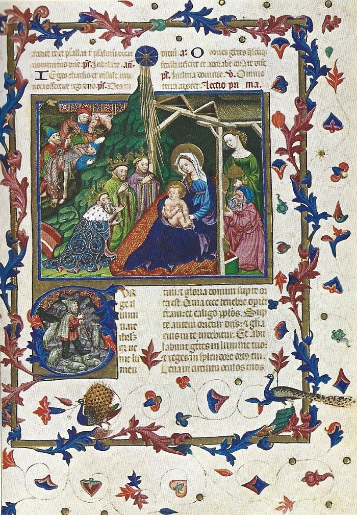 Adoración de los Magos. Le Breviaire de Martin d'Aragon.