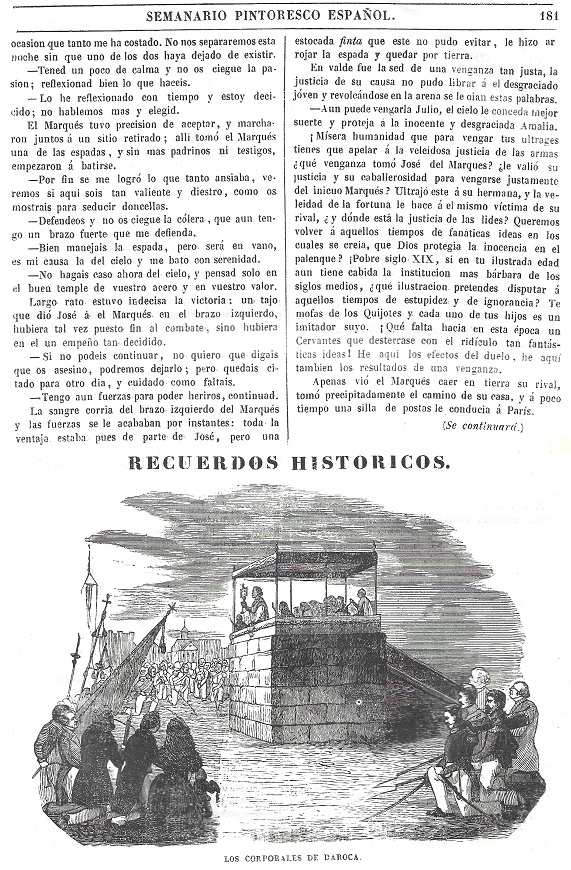 1844 Semanario Pintoresco Español. Página 181