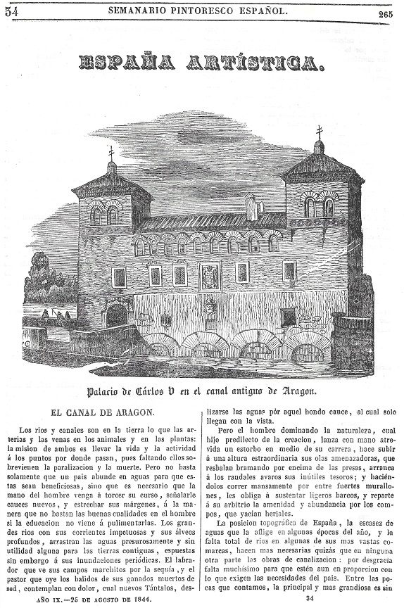 1844 Semanario Pintoresco Español. Página 265