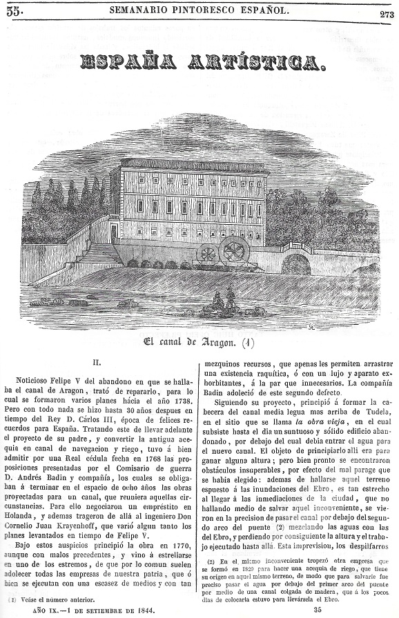 1844 Semanario Pintoresco Español. Página 273