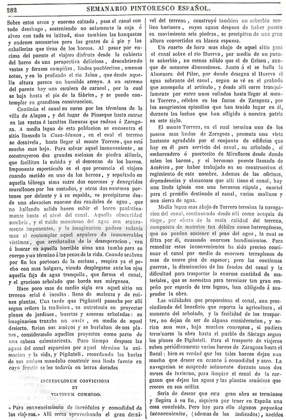 1844 Semanario Pintoresco Español. Página 282
