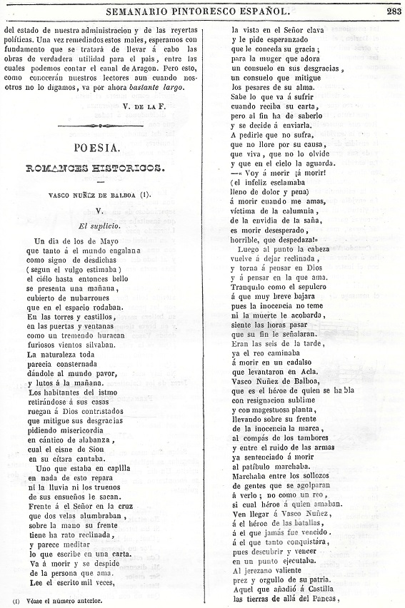 1844 Semanario Pintoresco Español. Página 283