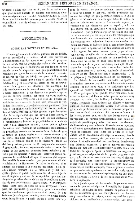 1844 Semanario Pintoresco Español. Página 338
