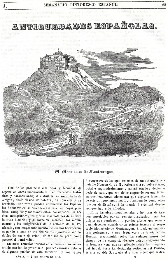1844 Semanario Pintoresco Español. Página 65