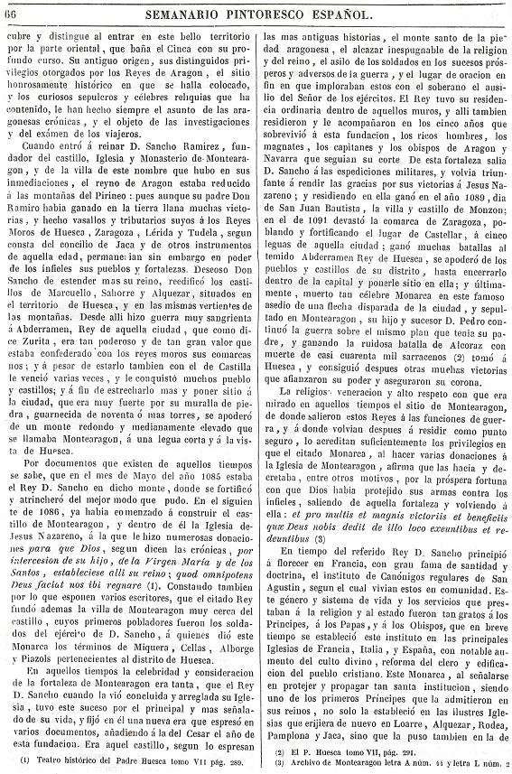 1844 Semanario Pintoresco Español. Página 66