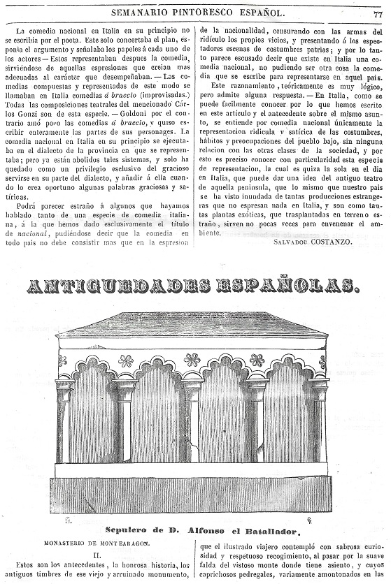 1844 Semanario Pintoresco Español. Página 77