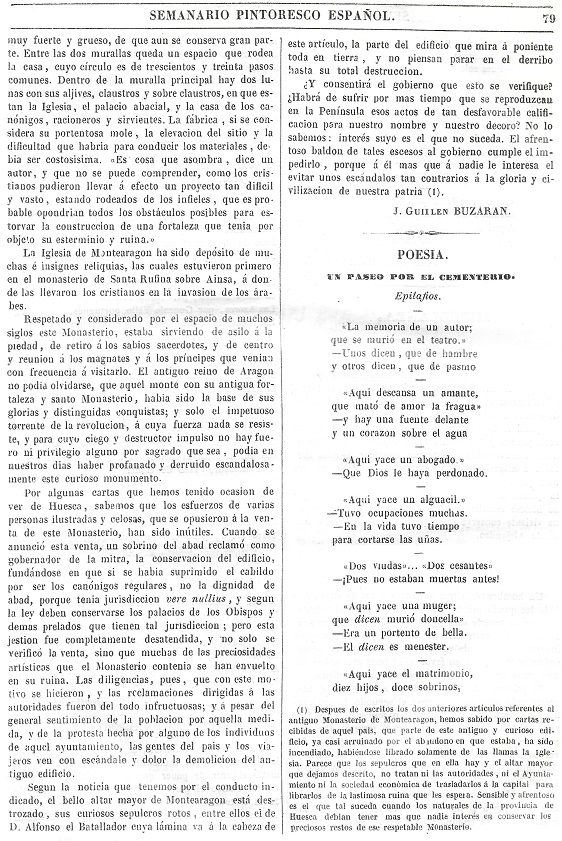 1844 Semanario Pintoresco Español. Página 79