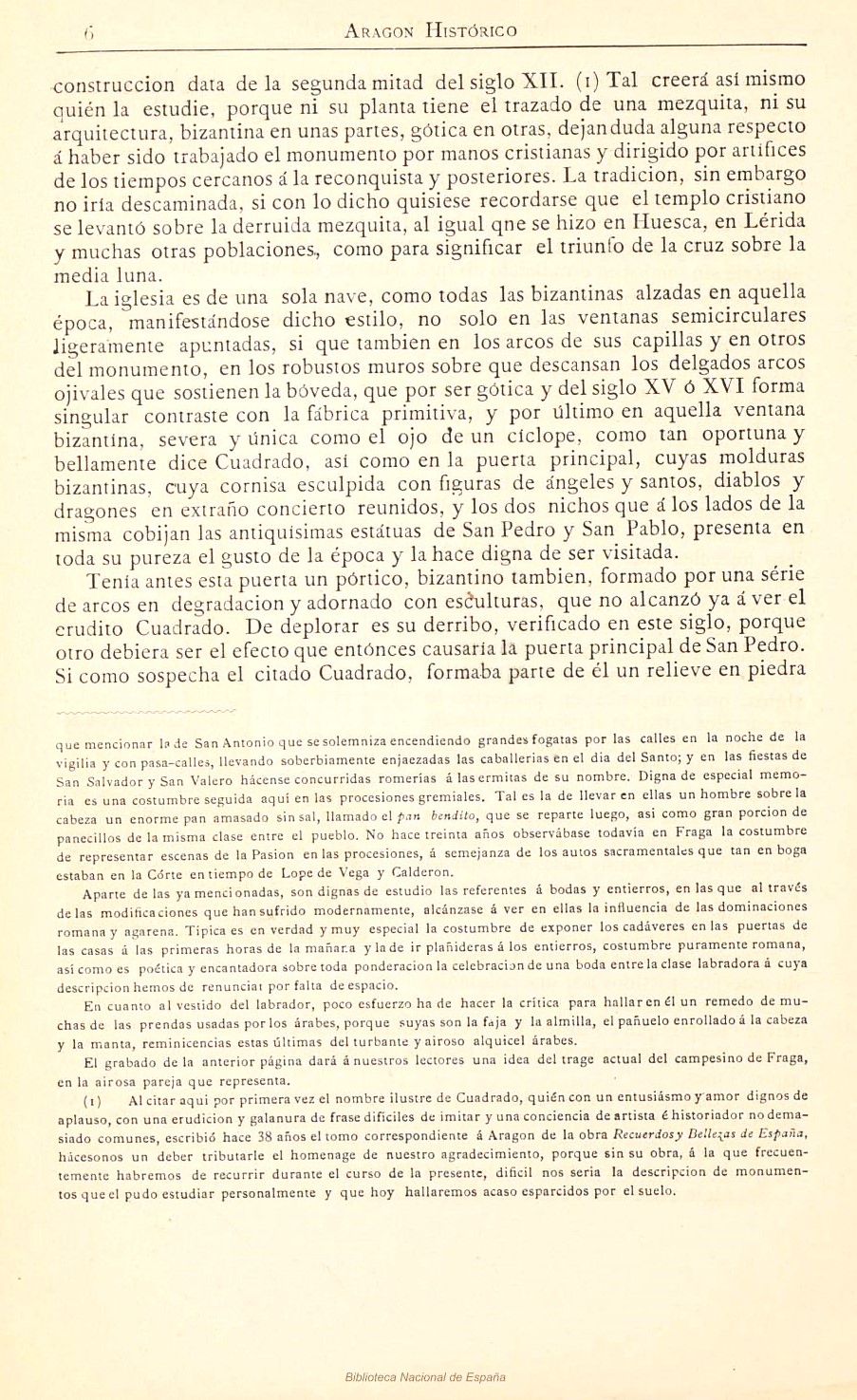 1882 Aragón histórico pintoresco y monumental. Página 6 1882 Aragón histórico pintoresco y monumental. Página 6