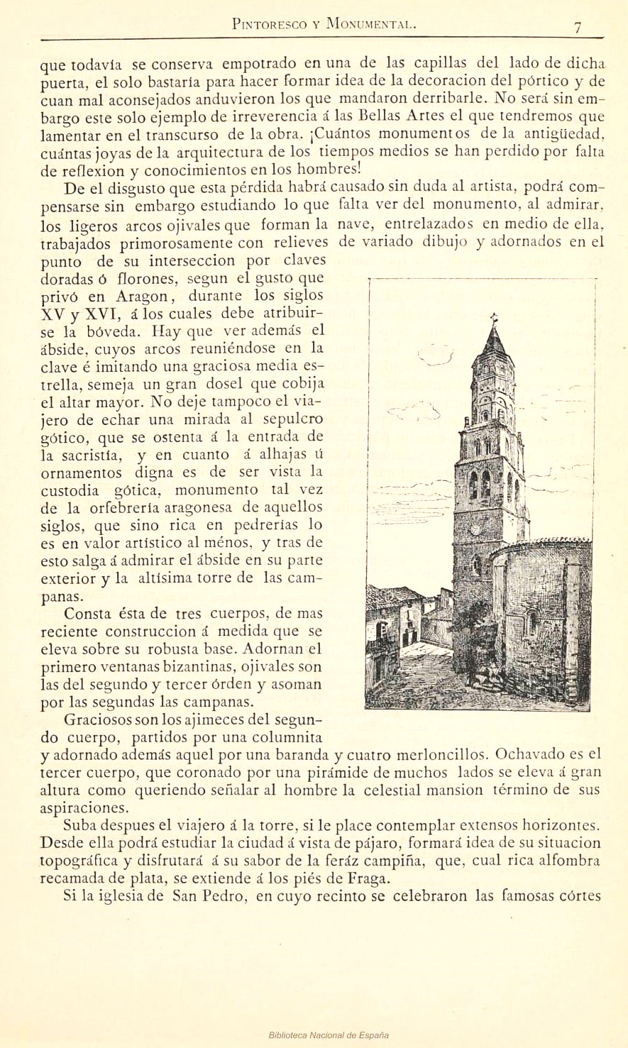 1882 Aragón histórico pintoresco y monumental. Página 7 1882 Aragón histórico pintoresco y monumental. Página 7