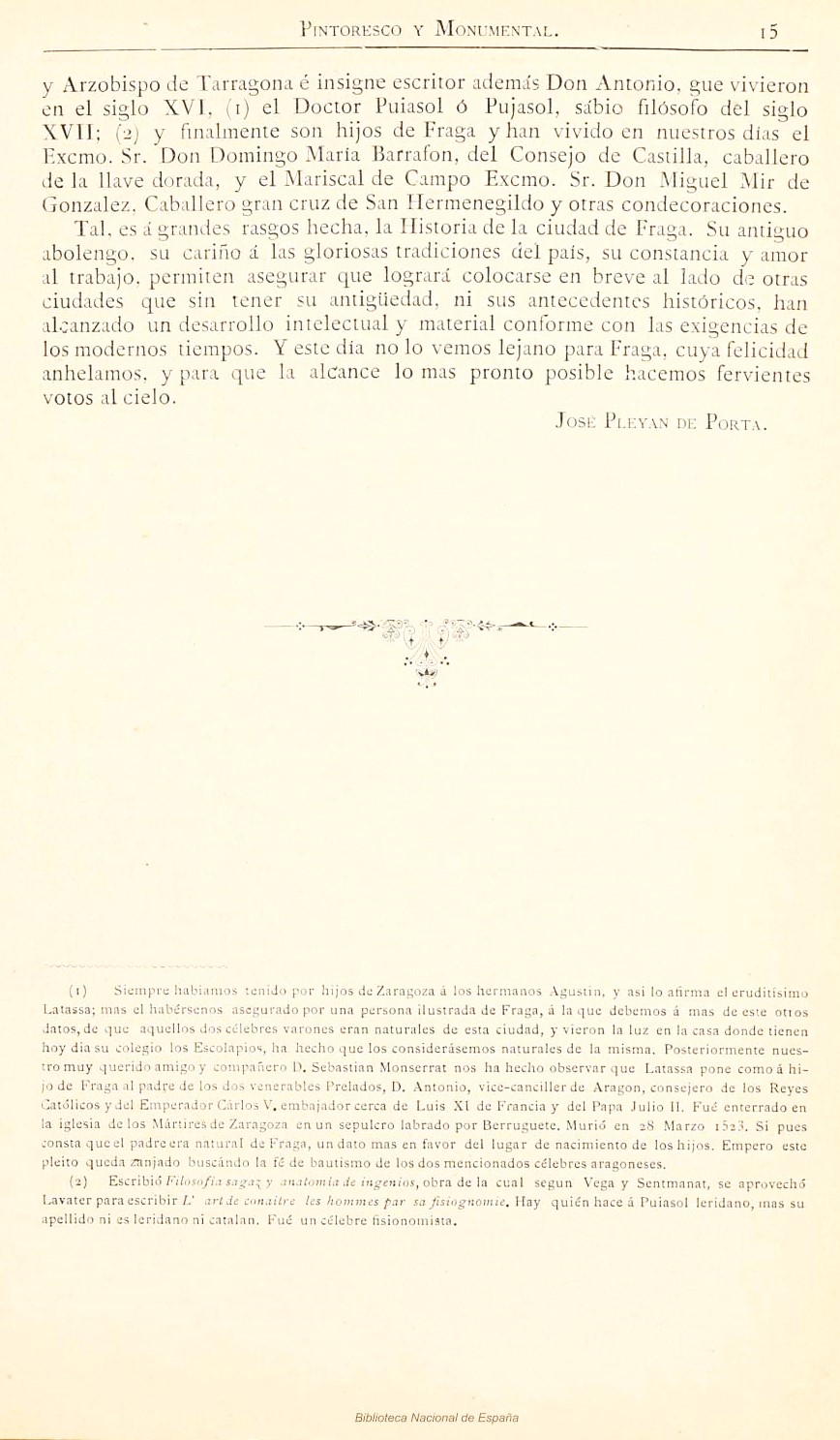 1882 Aragón histórico pintoresco y monumental. Página 15 1882 Aragón histórico pintoresco y monumental. Página 15