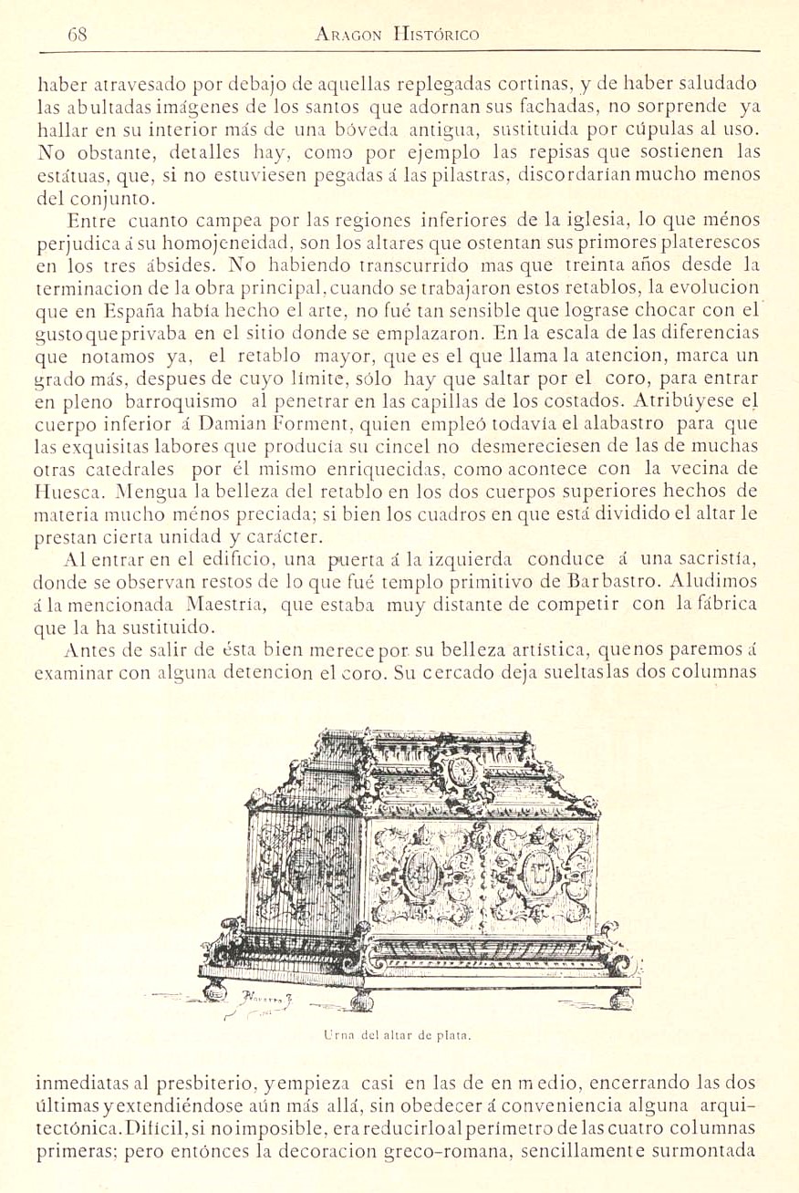 1882 Aragón histórico pintoresco y monumental. Página 68 1882 Aragón histórico pintoresco y monumental. Página 68