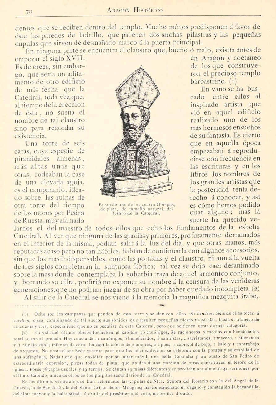 1882 Aragón histórico pintoresco y monumental. Página 70 1882 Aragón histórico pintoresco y monumental. Página 70