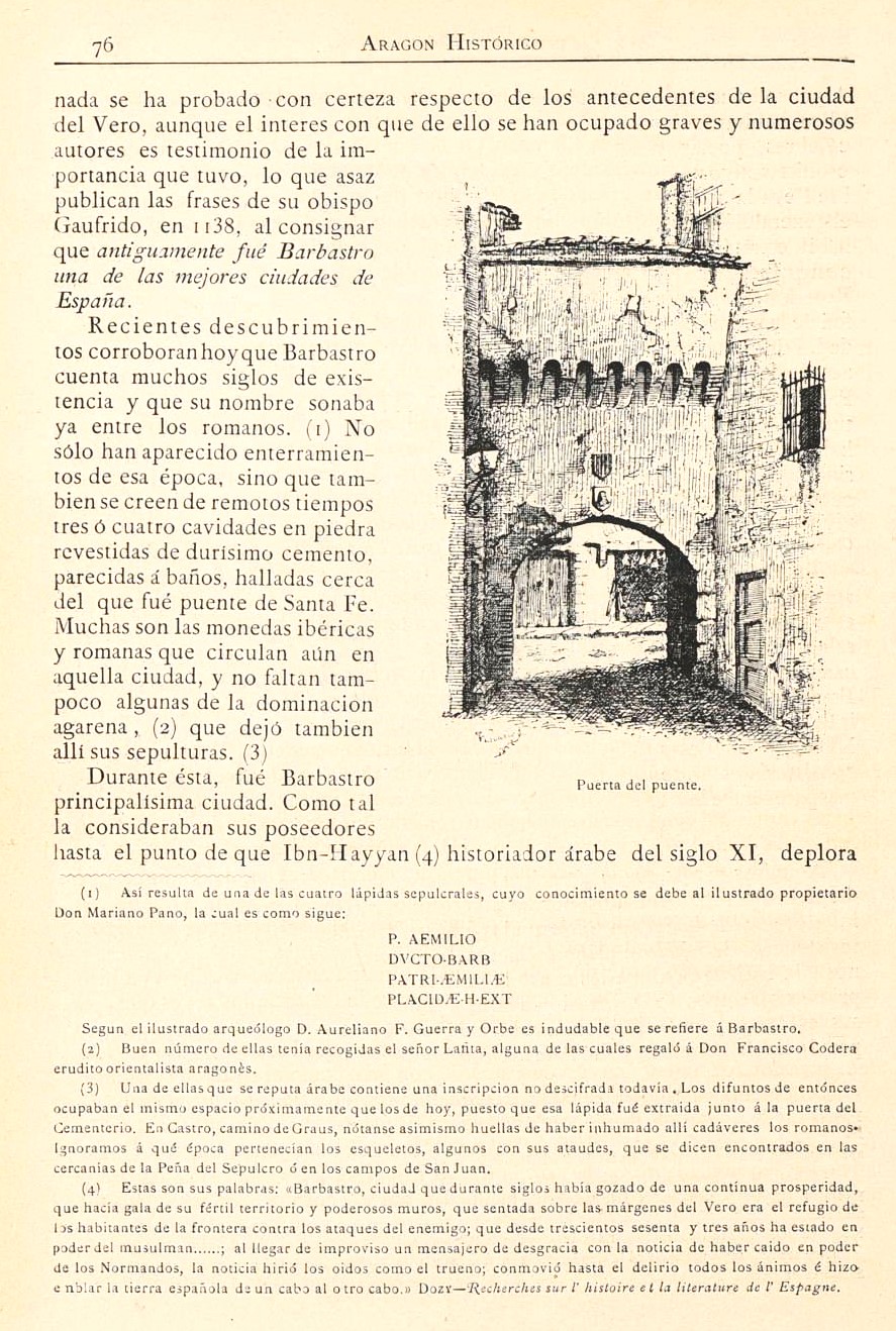 1882 Aragón histórico pintoresco y monumental. Página 76 1882 Aragón histórico pintoresco y monumental. Página 76