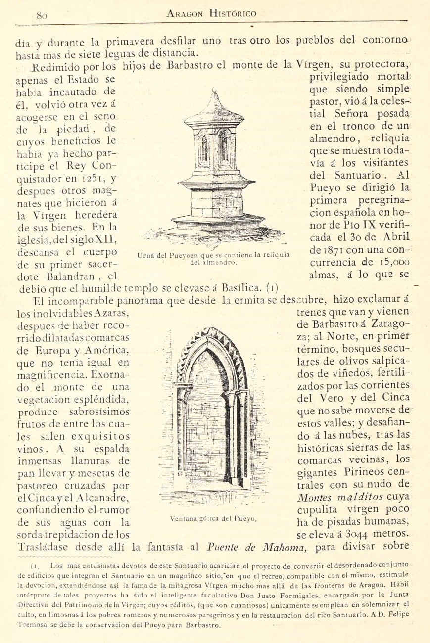 1882 Aragón histórico pintoresco y monumental. Página 80 1882 Aragón histórico pintoresco y monumental. Página 80