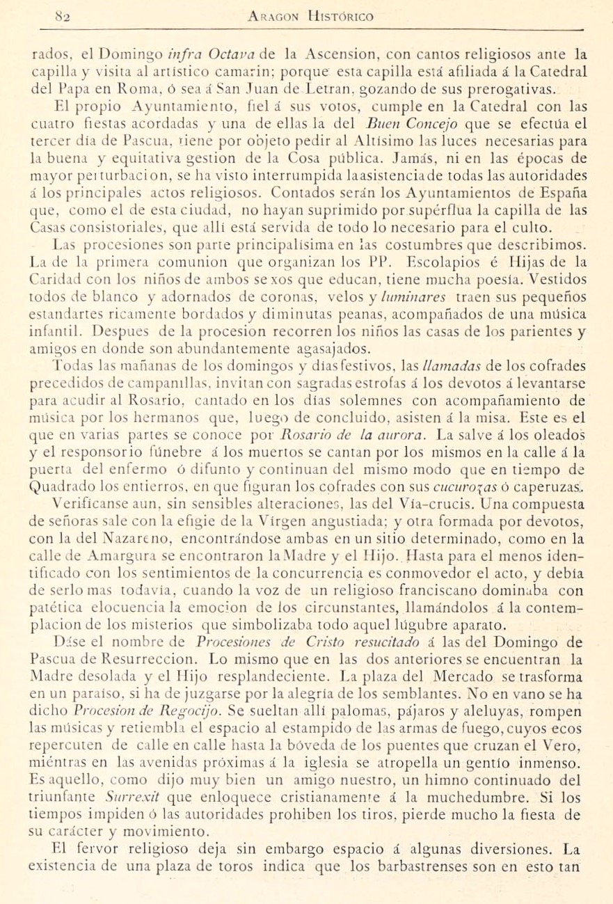 1882 Aragón histórico pintoresco y monumental. Página 82 1882 Aragón histórico pintoresco y monumental. Página 82
