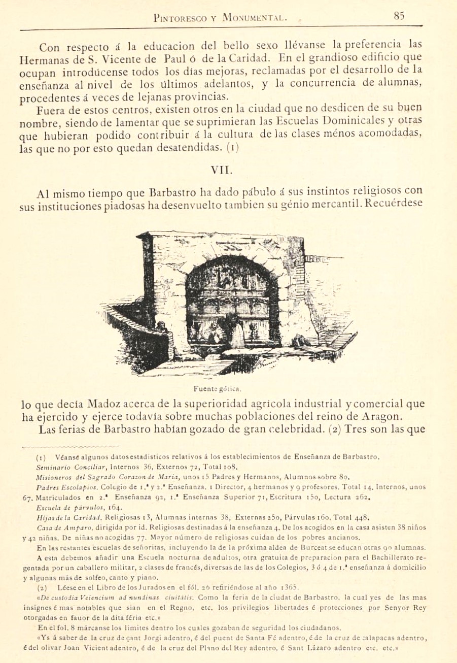1882 Aragón histórico pintoresco y monumental. Página 85 1882 Aragón histórico pintoresco y monumental. Página 85