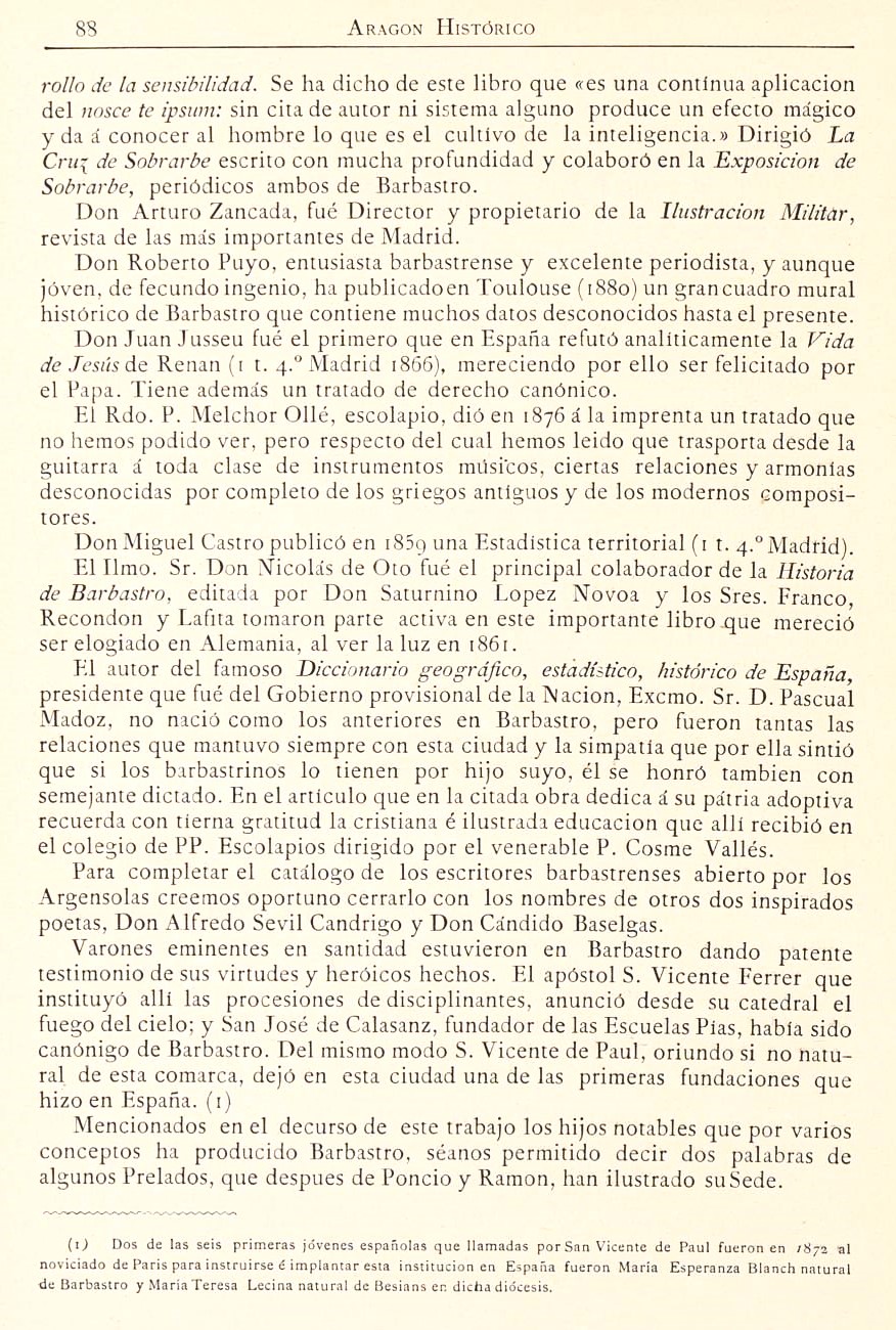 1882 Aragón histórico pintoresco y monumental. Página 88 1882 Aragón histórico pintoresco y monumental. Página 88