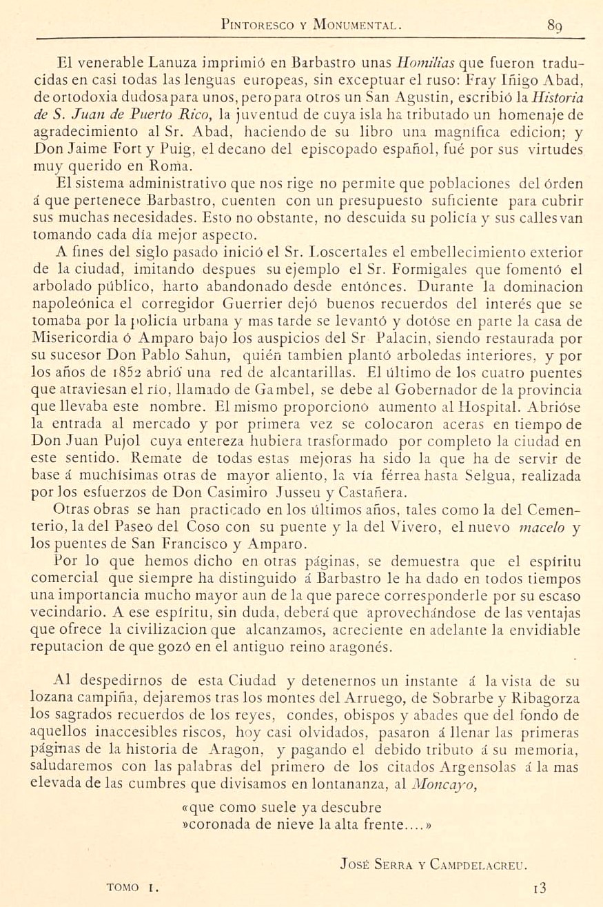 1882 Aragón histórico pintoresco y monumental. Página 89 1882 Aragón histórico pintoresco y monumental. Página 89